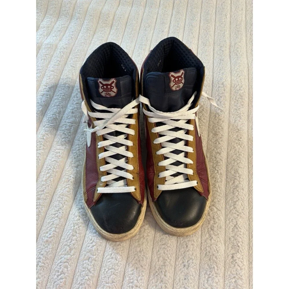 Nike Blazer High Hi Premium Obsidian Red White Mens Size 9 Sneakers 312457-411